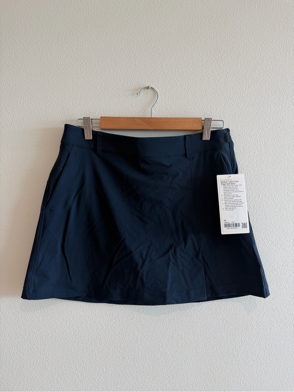 Lululemon Twill Front Pleat Golf Skirt